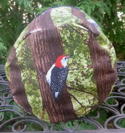 Woodpecker SueBee Round Drawstring Bag