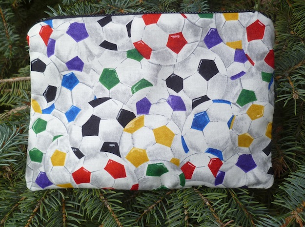 Colorful soccer balls Zippered Bag, The Scooter