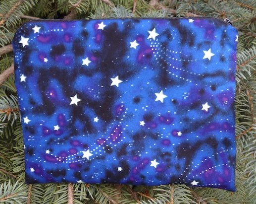 Glow in the dark stars Slide Mahjongg card and coin purse