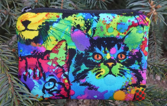 Painted Cats Coin Purse, The Raven