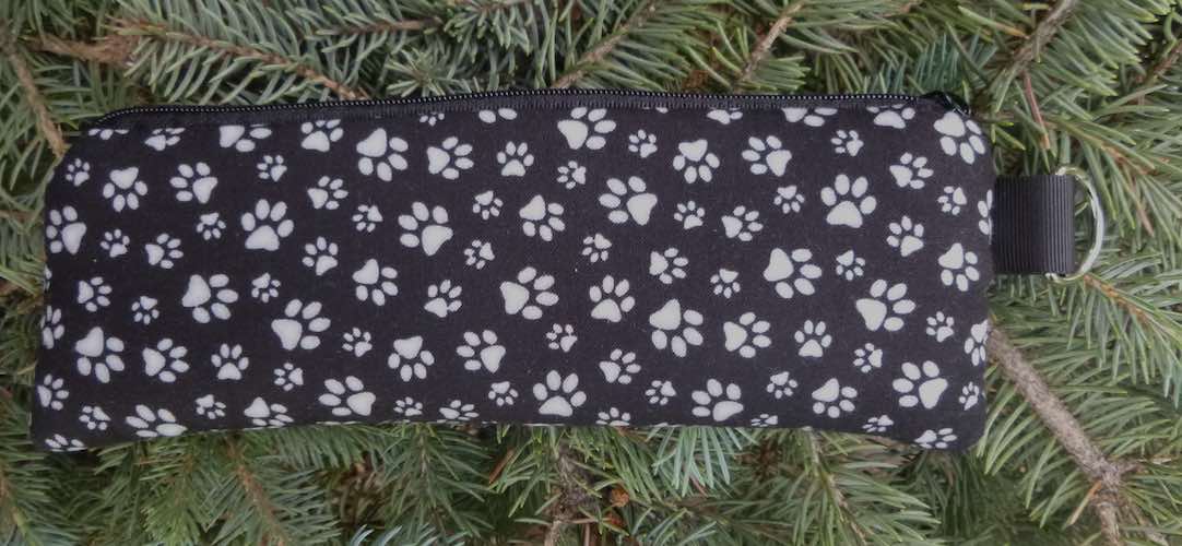Paw Prints Padded Zippered Glasses Case, The Spex