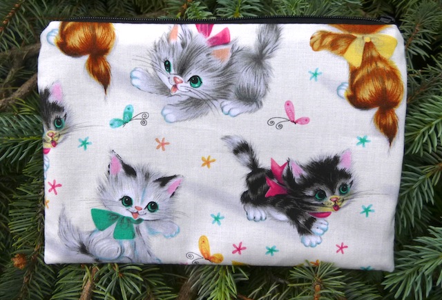 Retro Kitties zippered bag, The Scooter