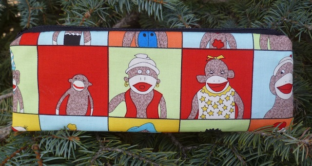 Sock Monkey Class Pictures pen and pencil case, The Scribe  - CLEARANCE